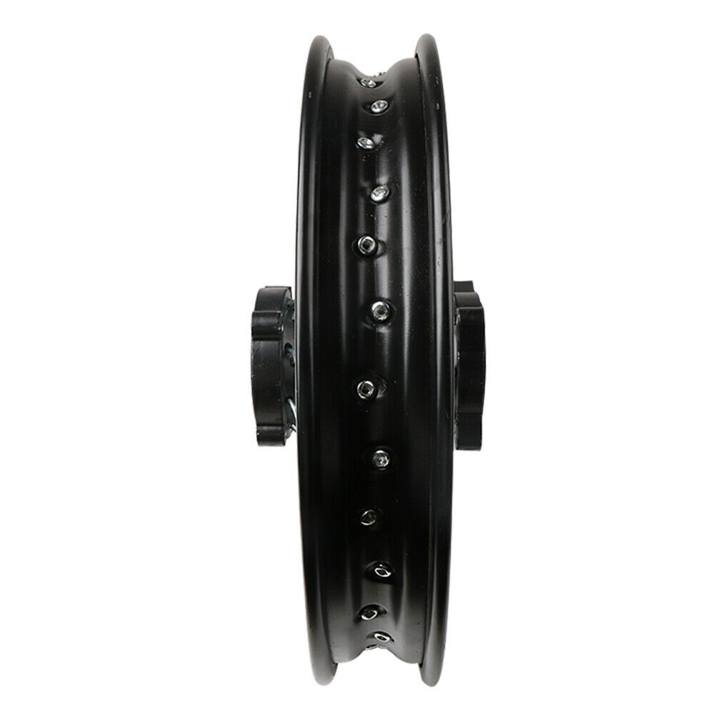 Wheel Rim - Front - 14" x 1.85 - 12mm ID - 32 Spokes Steel BLACK