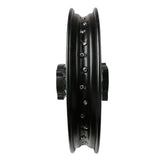 Wheel Rim - Front - 14" x 1.85 - 12mm ID - 32 Spokes Steel BLACK