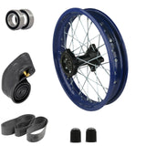 1.85 x 14 Dirt Bike Rear Wheel Rim Kit KLX125 RM80 Apollo 125 Motocross - Blue