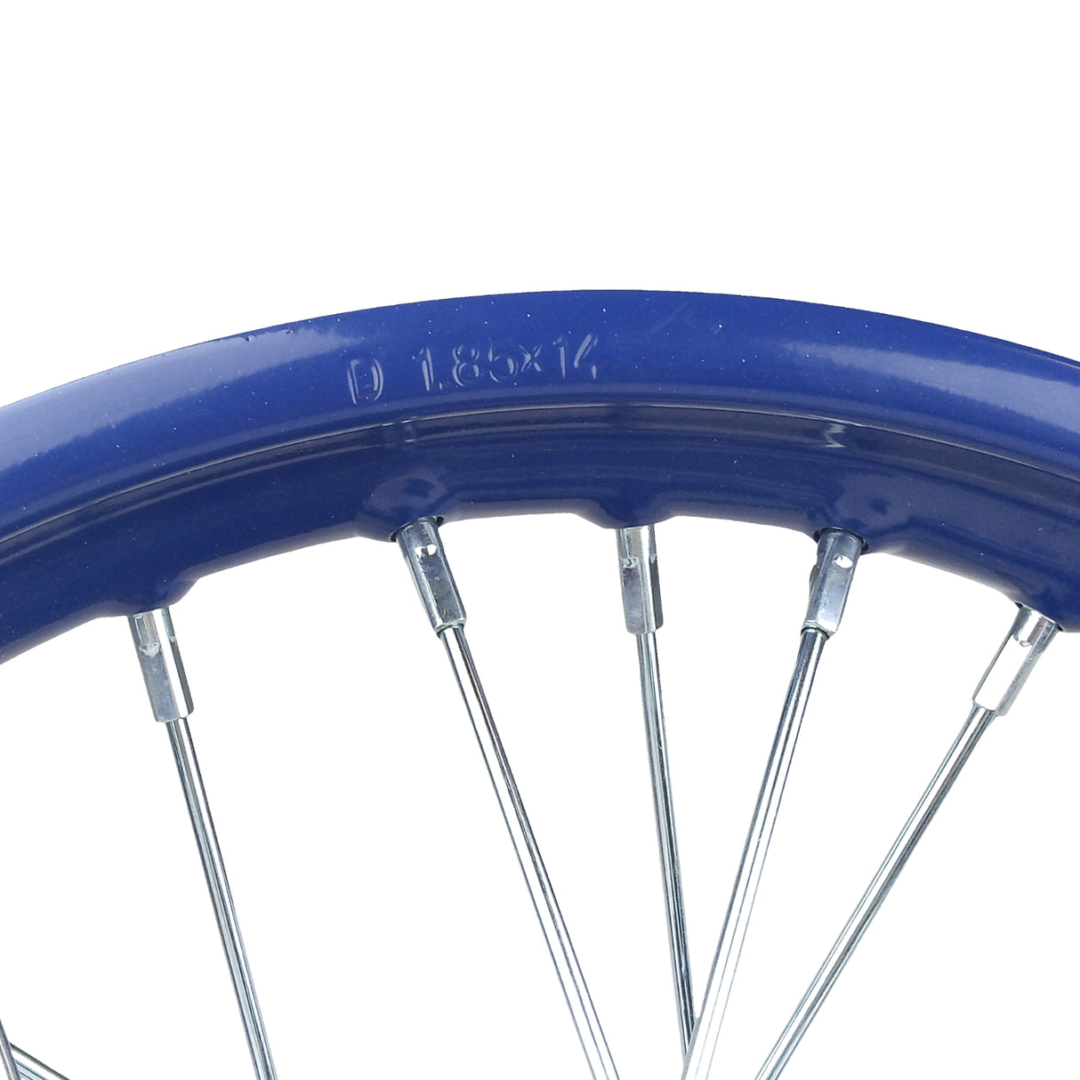 1.85 x 14 Dirt Bike Rear Wheel Rim Kit KLX125 RM80 Apollo 125 Motocross - Blue