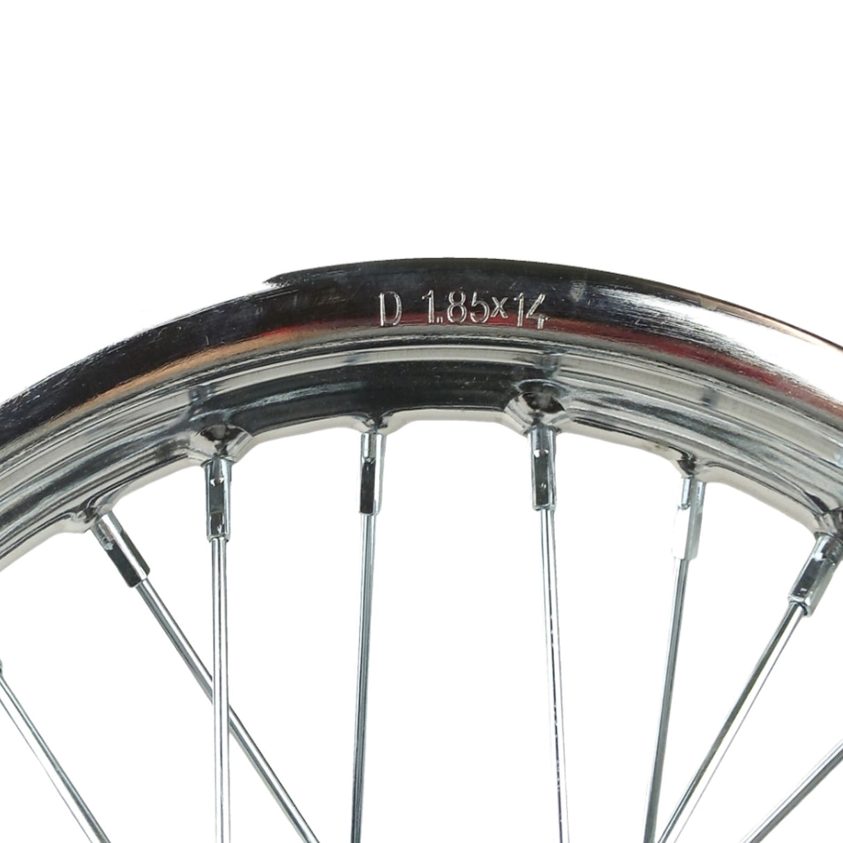 Wheel Rim - Rear - 14" Steel 12mm ID - Version Hub C - Dirt Bike