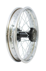 Wheel Rim - Rear - 14" x 1.85 - 12mm ID - 32 Spokes Steel Chrome