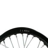 14"x1.85 Rear Wheel Rim Kit 12mm ID for Apollo 50cc-125cc Dirt Pit Bike - Black