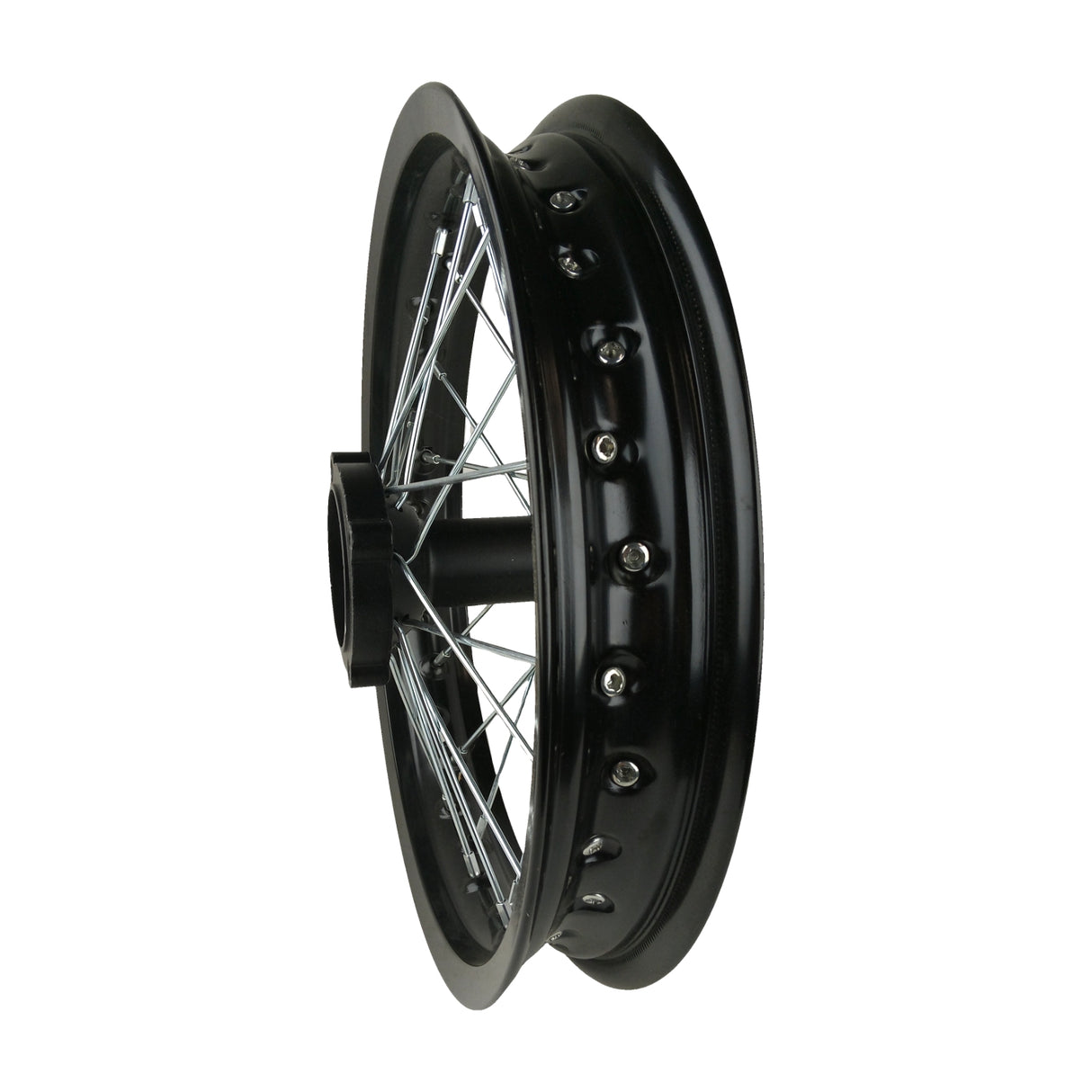 14"x1.85 Rear Wheel Rim Kit 12mm ID for Apollo 50cc-125cc Dirt Pit Bike - Black