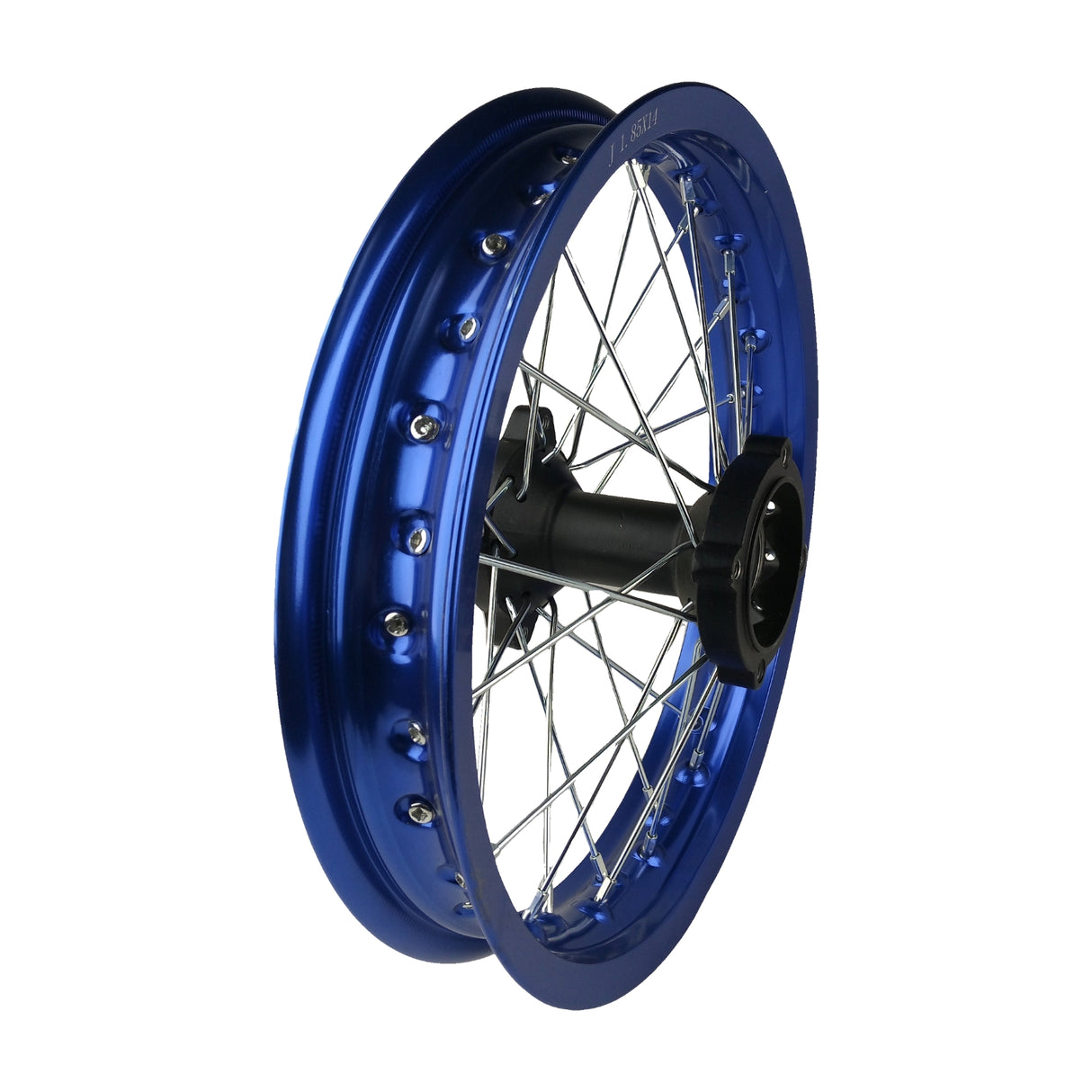 14"x1.85 Rear Wheel Rim Kit 12mm ID for Apollo 50cc-125cc Dirt Pit Bike Blue