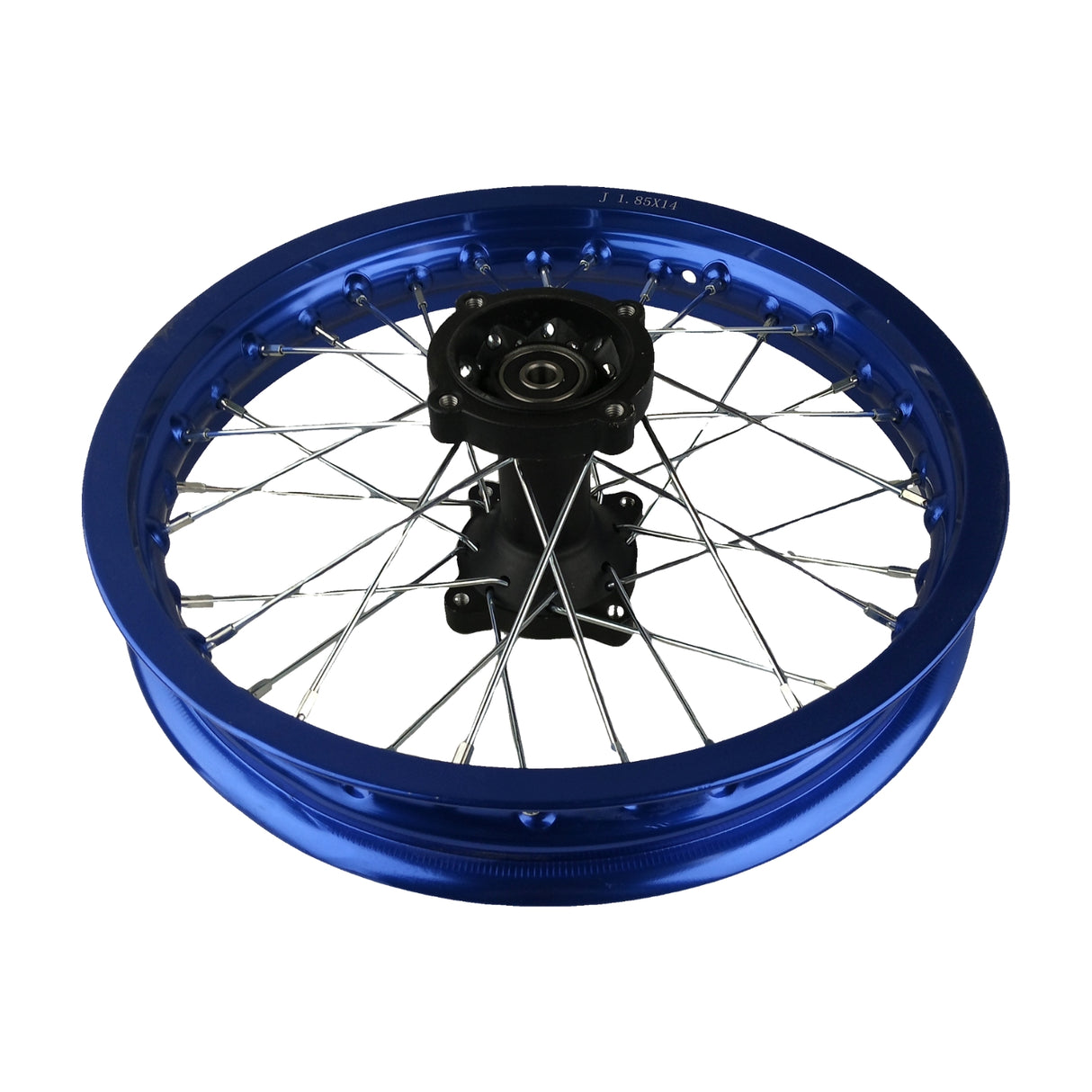 14"x1.85 Rear Wheel Rim Kit 12mm ID for Apollo 50cc-125cc Dirt Pit Bike Blue