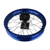 14"x1.85 Rear Wheel Rim Kit 12mm ID for Apollo 50cc-125cc Dirt Pit Bike Blue