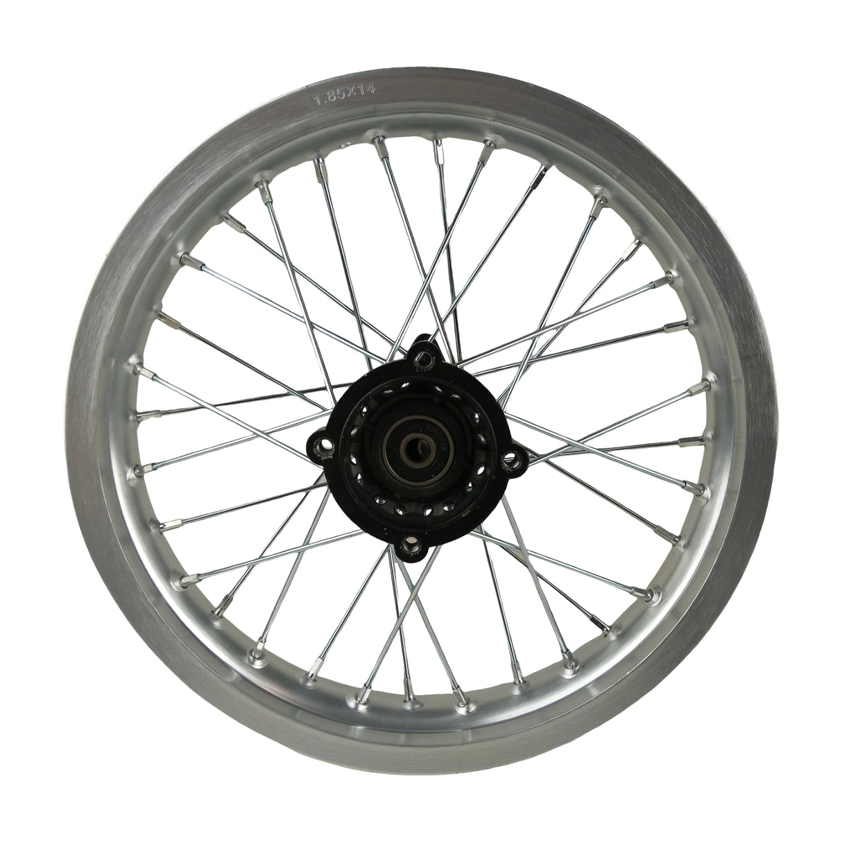 14"x1.85 Rear Wheel Rim Kit 12mm ID for Apollo 50cc-125cc Dirt Pit Bike - Chrome