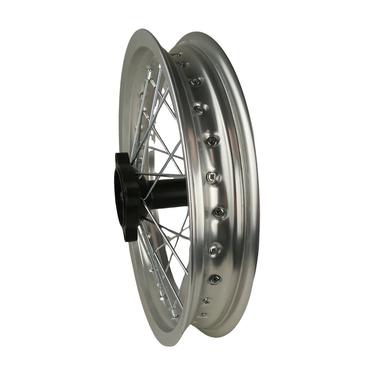 14"x1.85 Rear Wheel Rim Kit 12mm ID for Apollo 50cc-125cc Dirt Pit Bike - Chrome