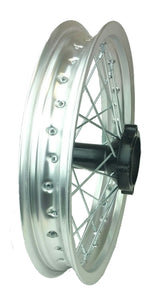 Wheel Rim - Rear 12" and 14" - 12mm and 15mm ID -Version Hub C 14 Wheel / Aluminum 12mm / Chrome