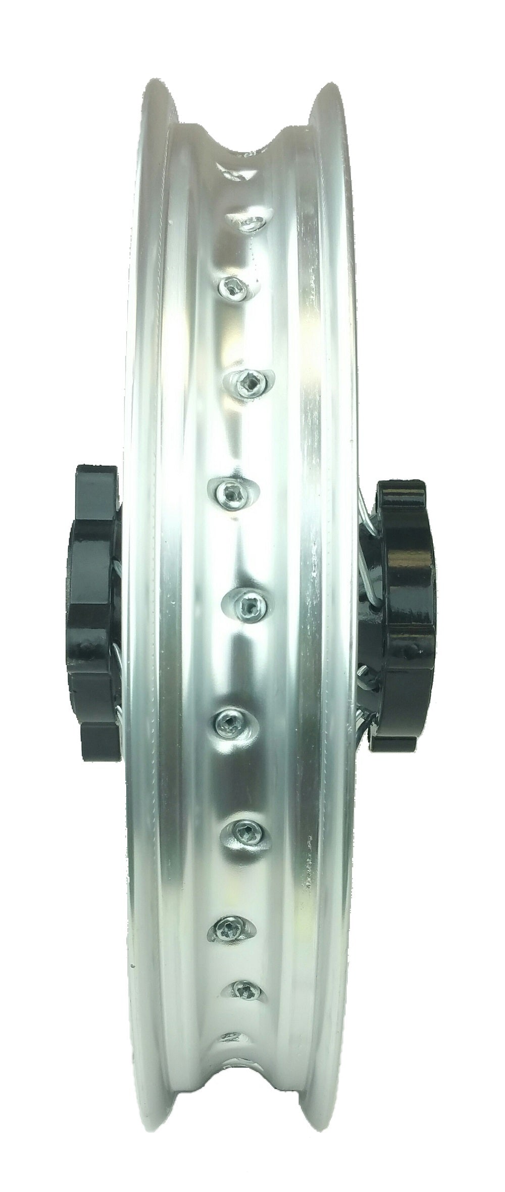 Wheel Rim - Rear 12" and 14" - 12mm and 15mm ID -Version Hub C 14 Wheel / Aluminum 12mm / Chrome