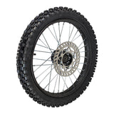 17" x 1.6 - 15mm ID Wheel Rim - 70/100-17 Tire & Tube Assembly - Front -  - 32 Spokes -  Black - Dirt Bike (Tire & Inner Tube included)