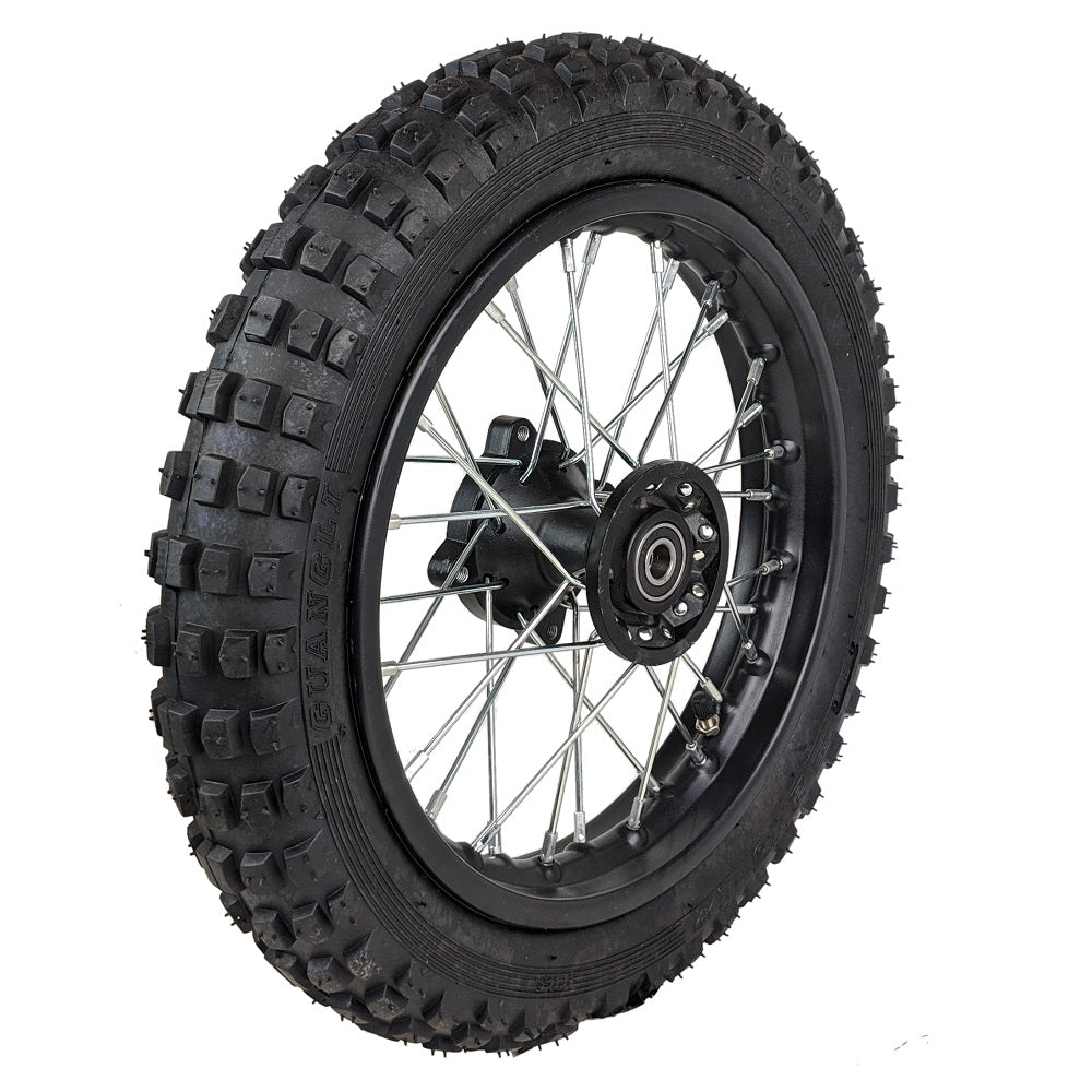 Wheel Rim - Front - 12" Steel 15mm ID - Version Hub C - Pre-Mounted Assembly