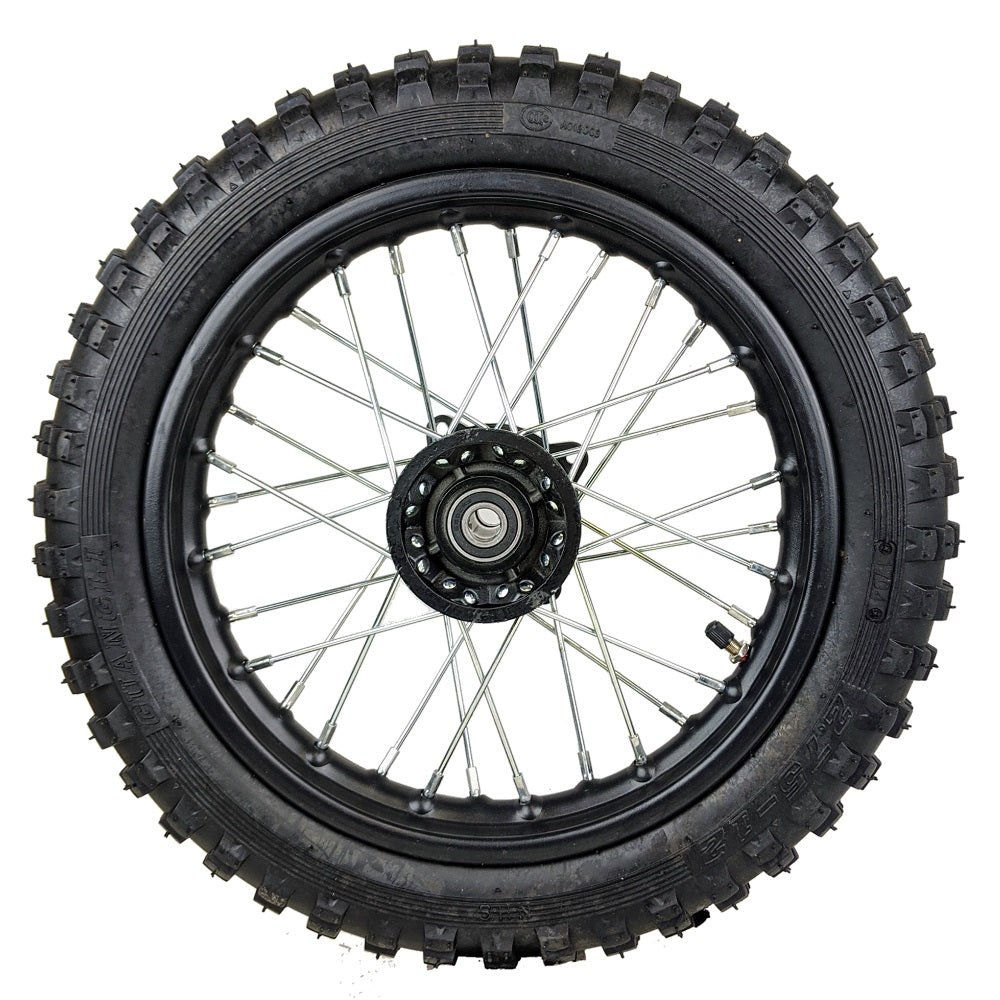 Wheel Rim - Front - 12" Steel 15mm ID - Version Hub C - Pre-Mounted Assembly