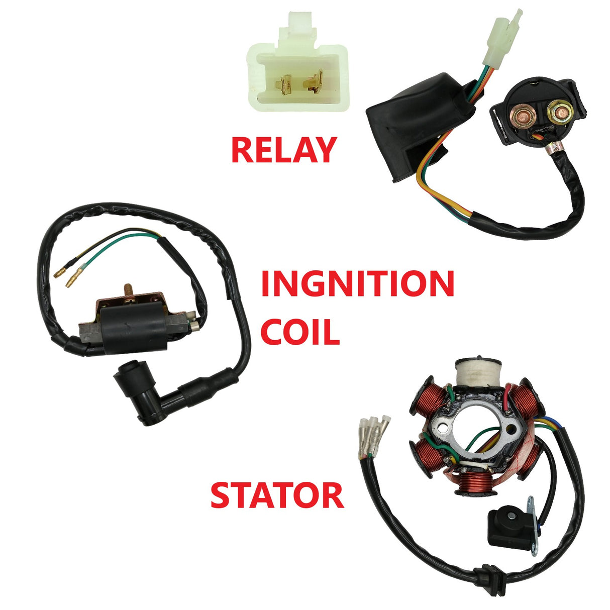 Complete Electrics Wiring Harness Kit for 4-Stroke 50cc-125cc ATV Dirt Bike