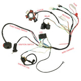 Complete Electrics Wiring Harness Kit for 4-Stroke 50cc-125cc ATV Dirt Bike