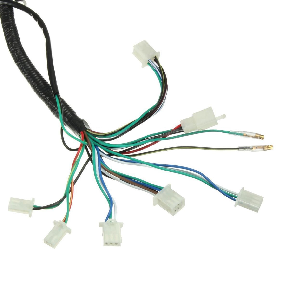 Complete Engine Start Wiring Harness Kit for 50cc-125cc Cougar Cycle Hawk Electric Start ATV