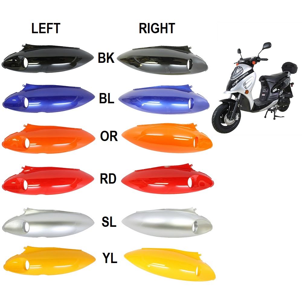 Left & Right Rear Upper Side Body Panels - Jonway Force B Valero