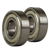 Bearing 6203-Z with Seals - Single Row Radial Ball Bearing Shields - 17x40x12mm - 2Pcs