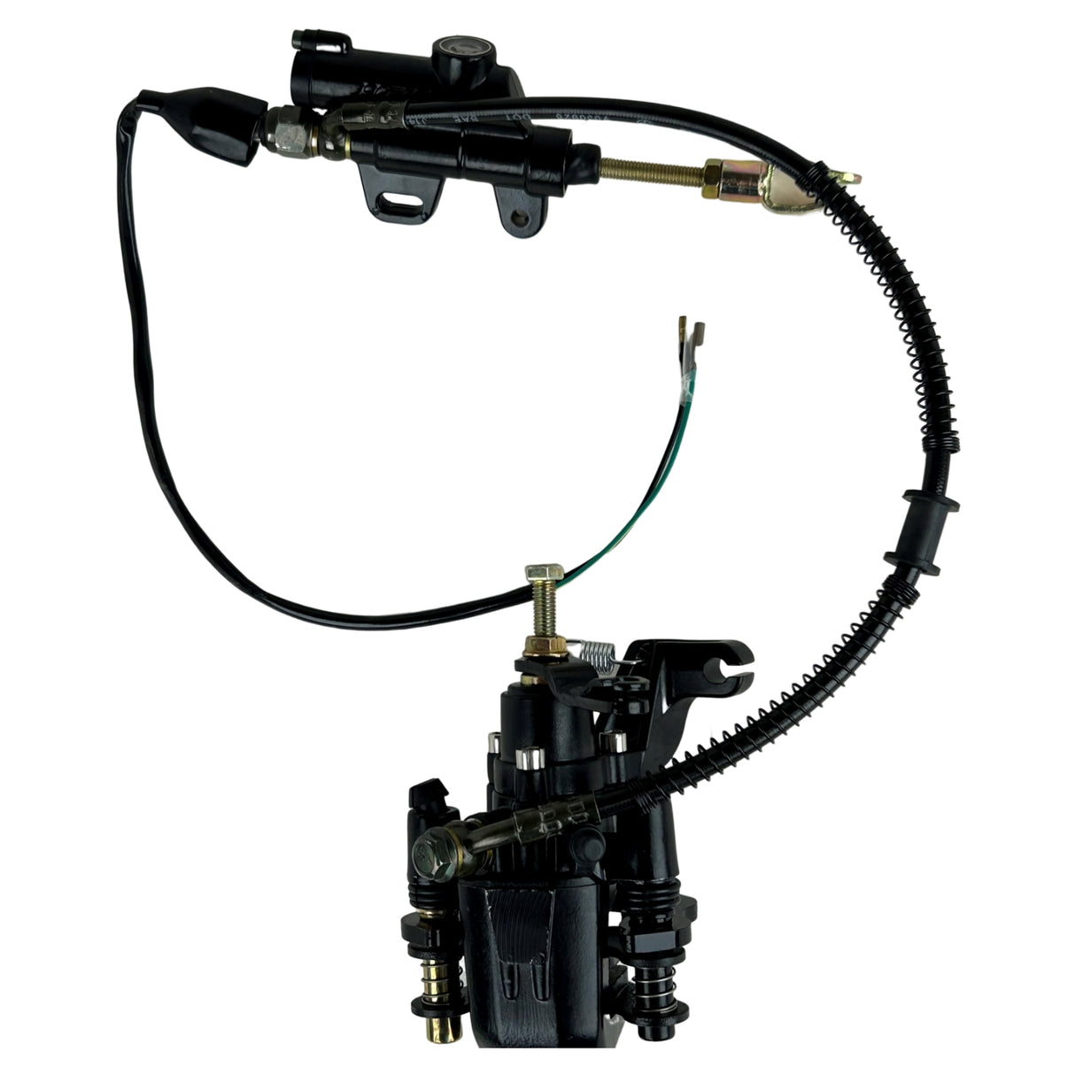 Rear Hydraulic Brake Master Cylinder Caliper Assembly for 50cc 70cc 90cc 110cc 125cc ATV Quad Go Kart
