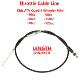 31" Throttle Cable Line for 50cc-125cc ATV Quad 4 Wheeler Mini Pit Dirt Bike