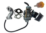 Carburetor, 50cc-110cc Honda-Style 4-Stroke [BOXED] PZ20 Manual Choke Carburetor with air filter and Intake Manifold CARB-0001