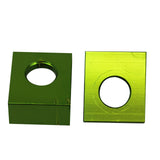 Chain Tensioner Adjuster CNC GREEN, 12mm L Block, Wheel,  Dirt Pit Bike 110cc 125cc