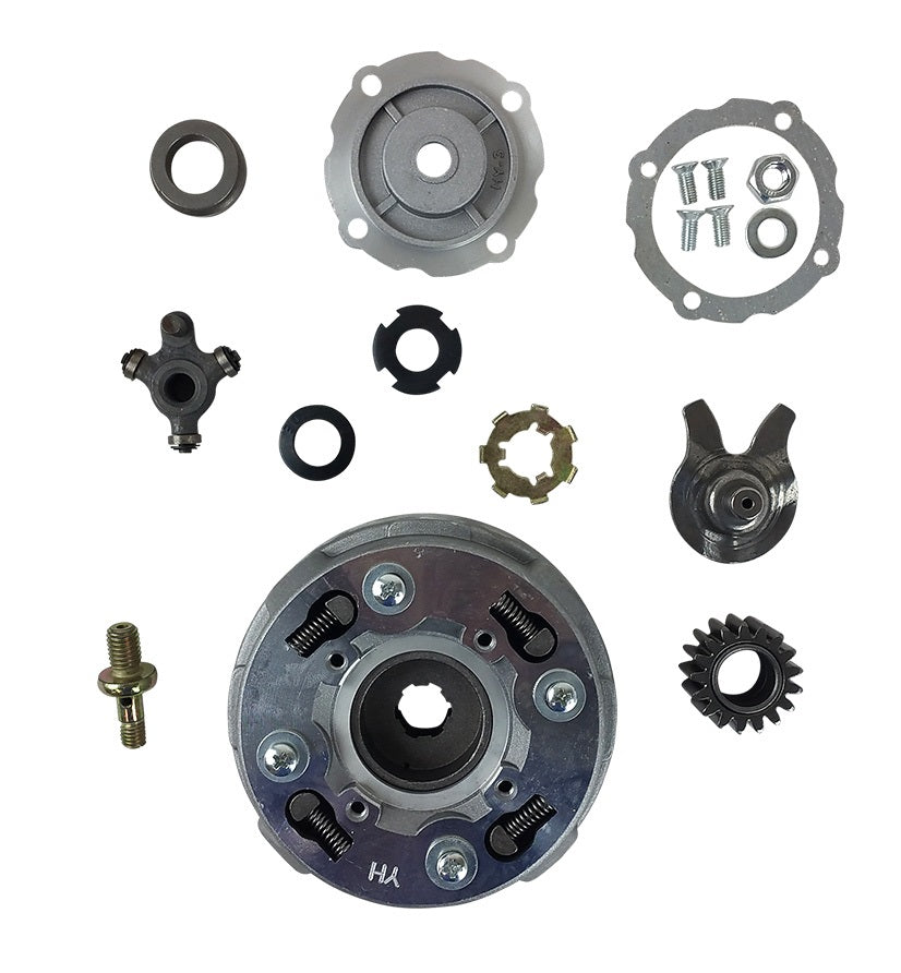 17 Tooth Clutch Assembly with Reverse Compatible with 50cc 110cc 125cc 135cc ATVs Dirt Bikes
