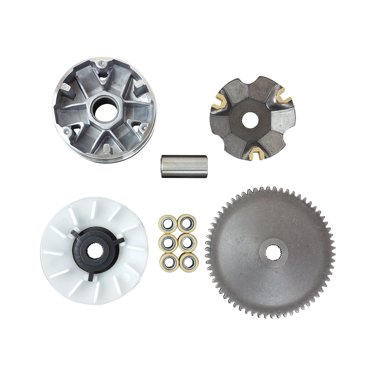 Variator Assembly with Rollers, GY6 50cc