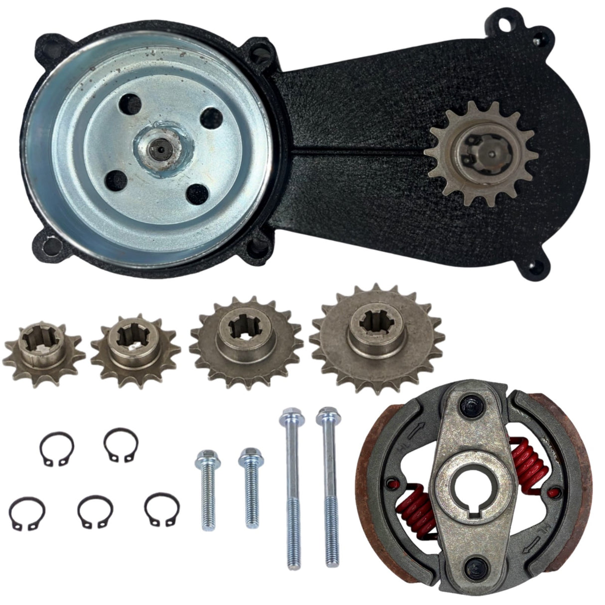 Transmission Gear Reduction Box Clutch 47cc 49cc 2-stroke Pocket Mini Bike T8F 11T 13T 14T 17T 20T