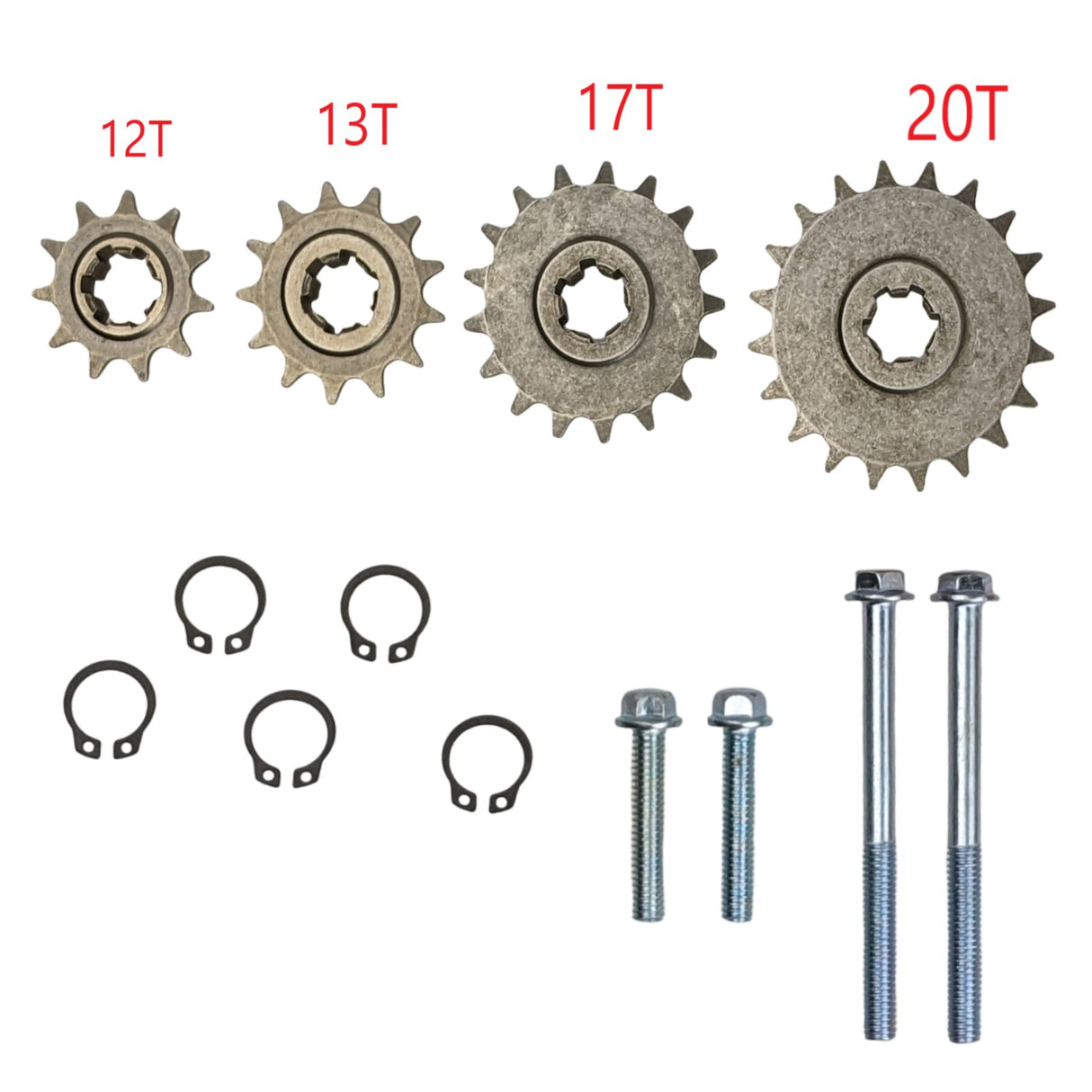 Transmission Gear Reduction Box Clutch 47cc 49cc 2-stroke Pocket Mini Bike T8F 11T 13T 14T 17T 20T