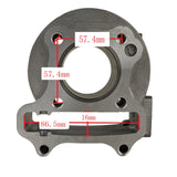 48mm Big Bore Cylinder Kit with Piston Rings & Gasket Set Compatible with GY6 50cc 139QMB 4-Stroke Engines