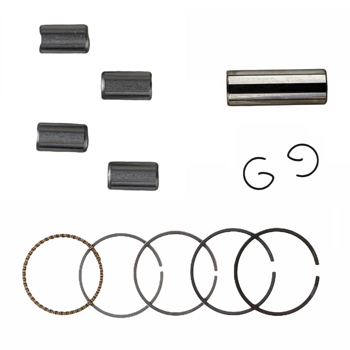 48mm Big Bore Cylinder Kit with Piston Rings & Gasket Set Compatible with GY6 50cc 139QMB 4-Stroke Engines