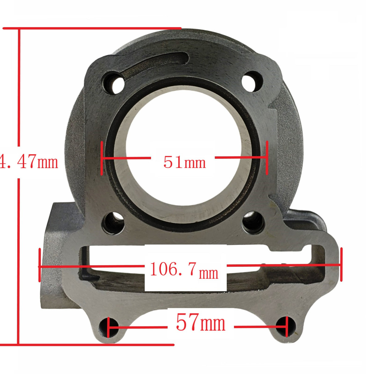 50mm Big Bore Cylinder with Gasket for GY6 139QMB 4-Stroke Engines Fits 50cc to 80cc Scooters Mopeds