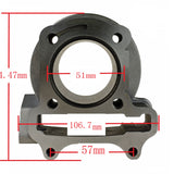 50mm Big Bore Cylinder with Gasket for GY6 139QMB 4-Stroke Engines Fits 50cc to 80cc Scooters Mopeds