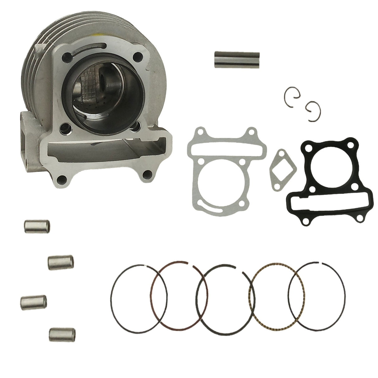 47mm Big Bore Cylinder Kit with Piston Rings Gaskets for 139QMB QMB139 QMI139 4-Stroke GY6 50cc Scooters 80cc 100cc