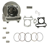47mm Big Bore Cylinder Kit with Piston Rings Gaskets for 139QMB QMB139 QMI139 4-Stroke GY6 50cc Scooters 80cc 100cc