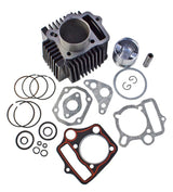 52.4mm Big Bore Complete Cylinder Assembly Kit with Piston Rings & Gaskets Compatible with 110cc 4-Stroke Chinese Engines