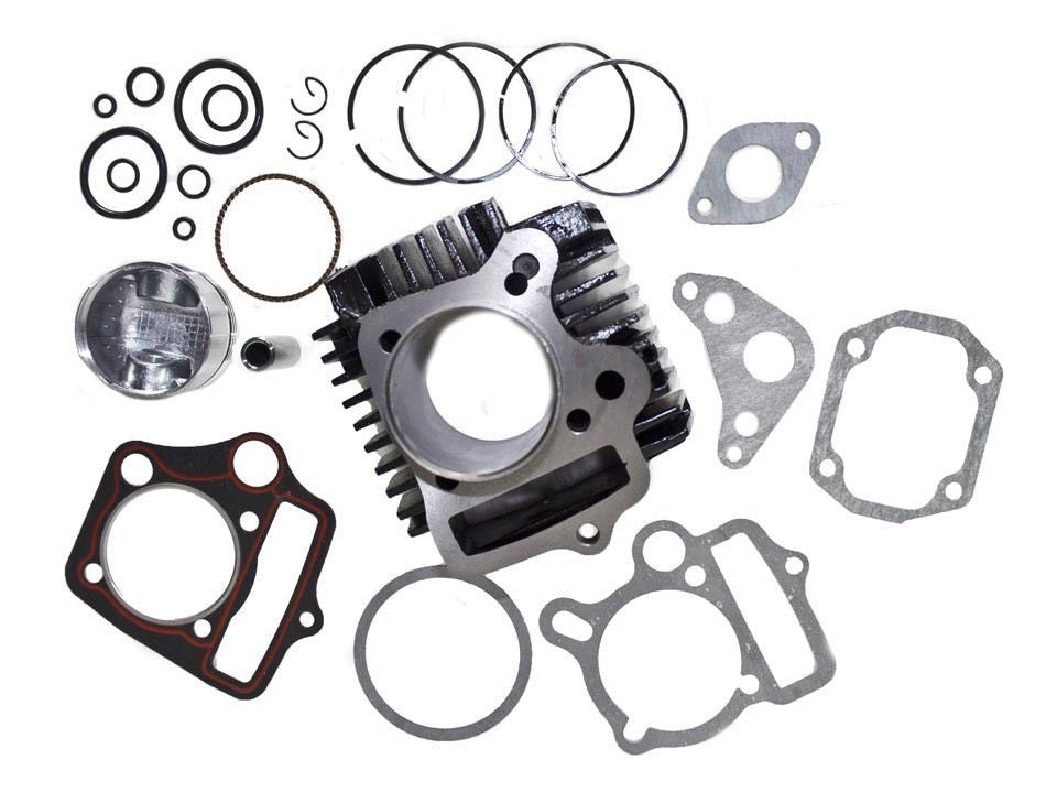 52.4mm Big Bore Complete Cylinder Assembly Kit with Piston Rings & Gaskets Compatible with 110cc 4-Stroke Chinese Engines