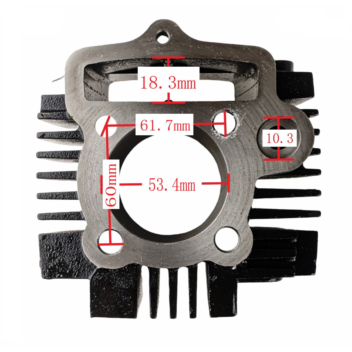 54mm Bore Cylinder Rebuild Kit with Piston Rings Gaskets Pin Compatible with 125cc 4-Stroke Chinese Engines