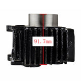 54mm Bore Cylinder Rebuild Kit with Piston Rings Gaskets Pin Compatible with 125cc 4-Stroke Chinese Engines