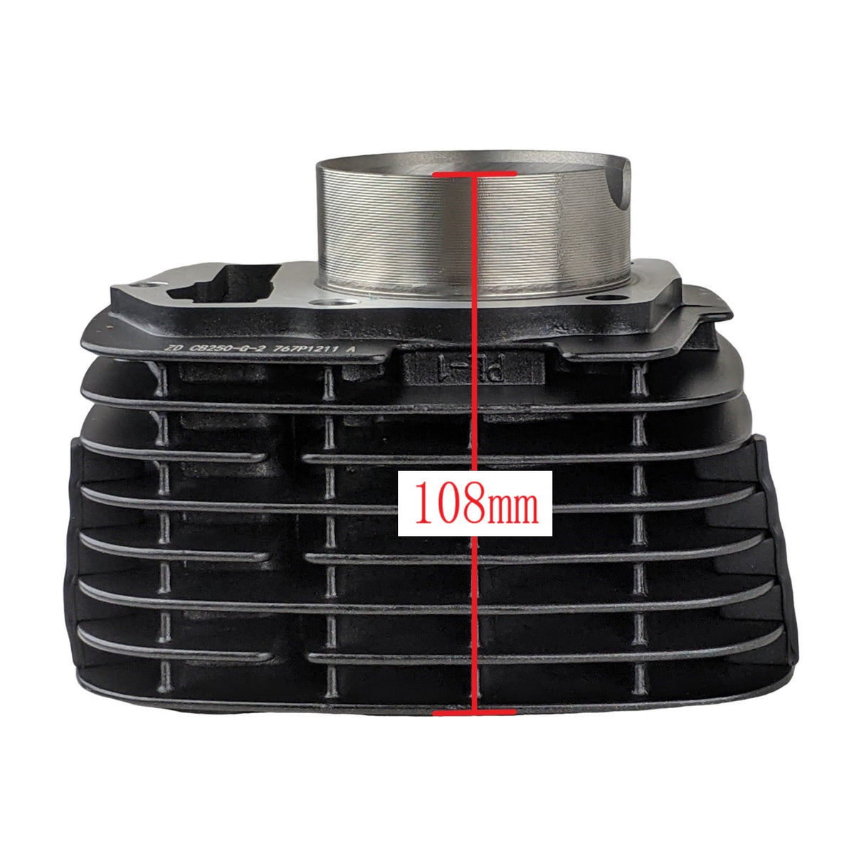 Cylinder, Piston, Rings, Wrist Pin, Clips, Gaskets Kit for Jonway GTX 250 EFI - Manual 6 Speed Motorcycle