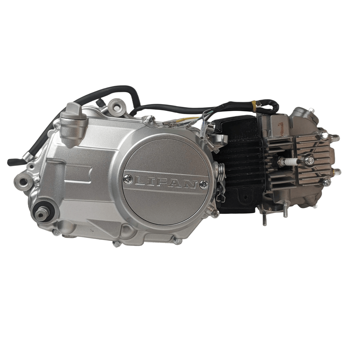 Lifan 125cc 4-Stroke Complete Racing Engine Motor Assembly, Single Cylinder with Air-Cooled Compatible for 125cc 4-speed Manual Clutch Pit Dirt Bike Coolster CRF 1P54FMI, Honda Bikes - (Silver)
