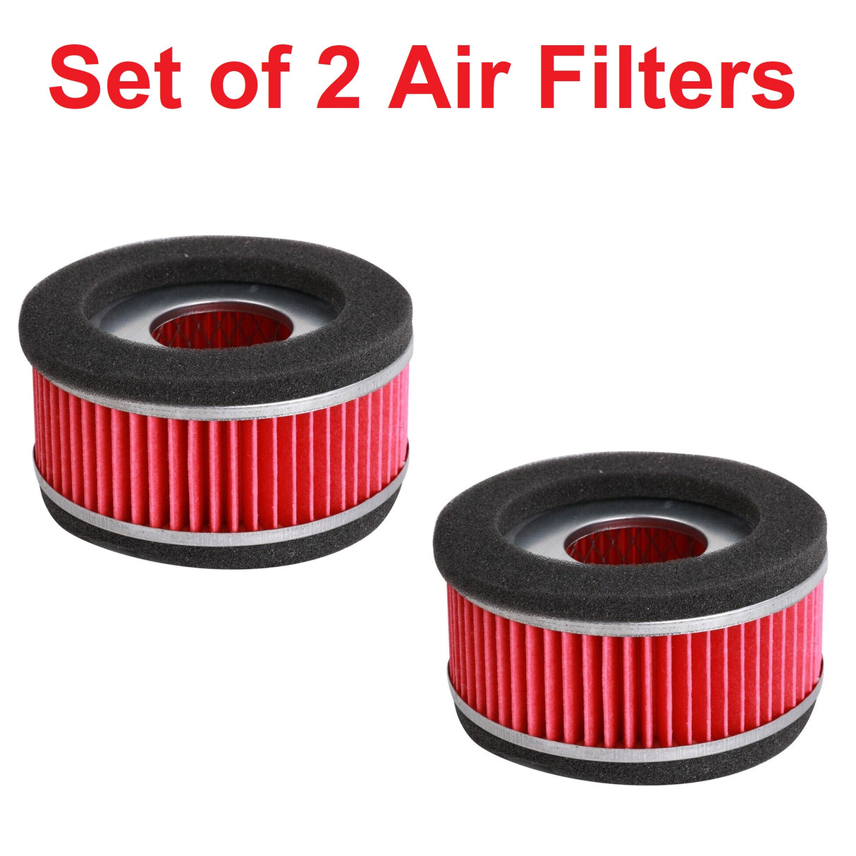 Redcap New Round Air Filter for Chinese Gy6 150cc & 125cc Scooter 4-Stroke Engines Â– Unmatched Performance and Cleaner Airflow - Pack of 2