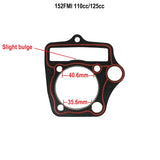Cylinder Head Gasket Set for 125cc ATVs, ATC125 CRF125 XR125R CT125 Dirt Bikes, Pit Bikes, Quad Bikes 4 Stroke Horizontal Engines - Engine Code 152FMH D7-12E
