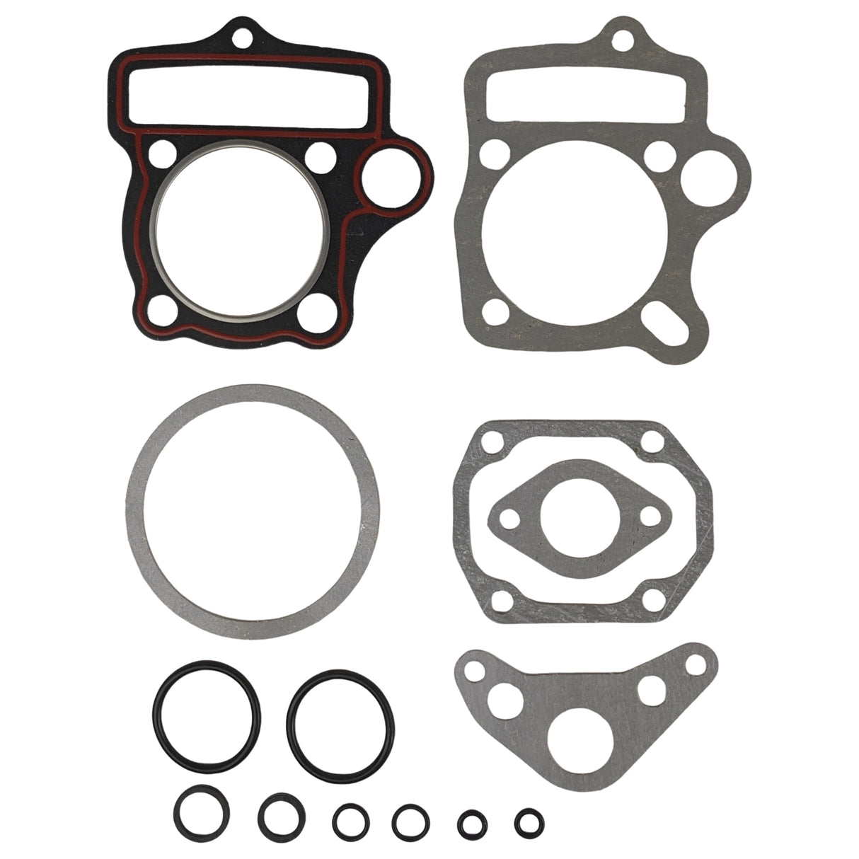 Complete Head & Cylinder Gasket With O-Rings Set for 125cc ATV, Apollo CRF Dirt Bikes 4 Stroke Horizontal Engines - Engine Code 152FMH D7-12E (54mm)
