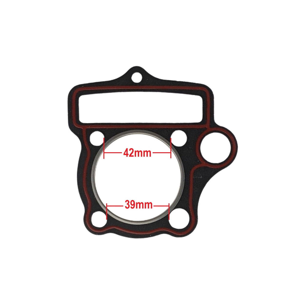 Complete Head & Cylinder Gasket With O-Rings Set for 125cc ATV, Apollo CRF Dirt Bikes 4 Stroke Horizontal Engines - Engine Code 152FMH D7-12E (54mm)