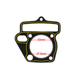 Complete Head & Cylinder Gasket With O-Rings Set for 4 Stroke Horizontal Engine 125cc ATV Apollo CRF (WITH OBLONG HOLE) Engine 1P54FM