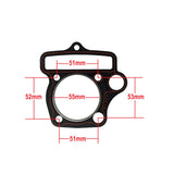 Cylinder Head Gasket Set for 4 Stroke Horizontal Engines 125cc ATVs with Oblong Hole (55mm)