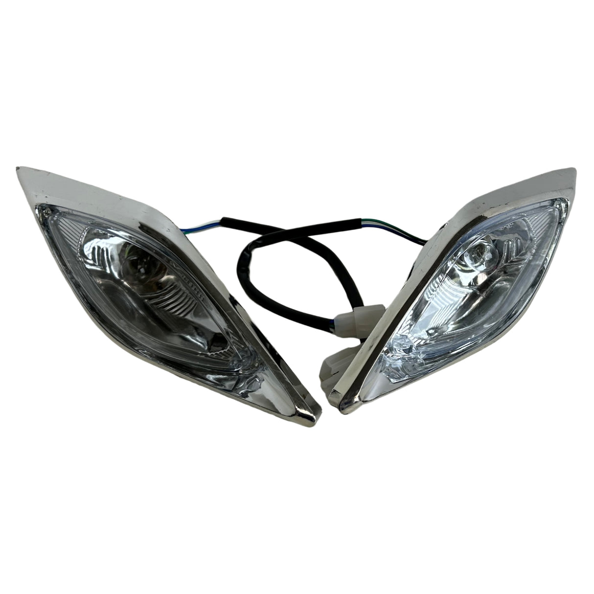 RedCap ATV Headlights 32 Included Bulbs - Set of 2 | Fits 110-250CC Chinese ATVs, Compatible with Honda, Yamaha, Kawasaki, Suzuki | Bolt Hole Spacing 127mm | Taotao Kazuma Sunl 4 Wheeler Parts